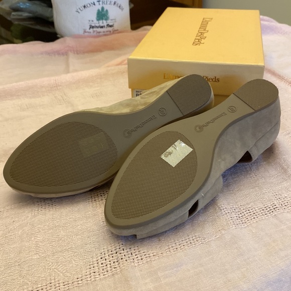 L’Amour Des Pieds Taupe Kid Sueded Wedge Sandal Size 10M - NIB - Never Worn - Picture 2 of 4